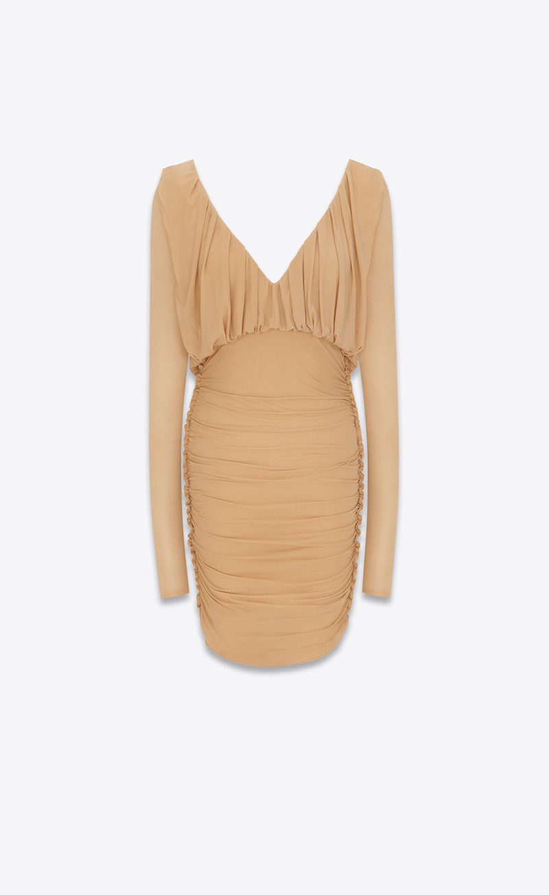 draped dress in jersey - 1