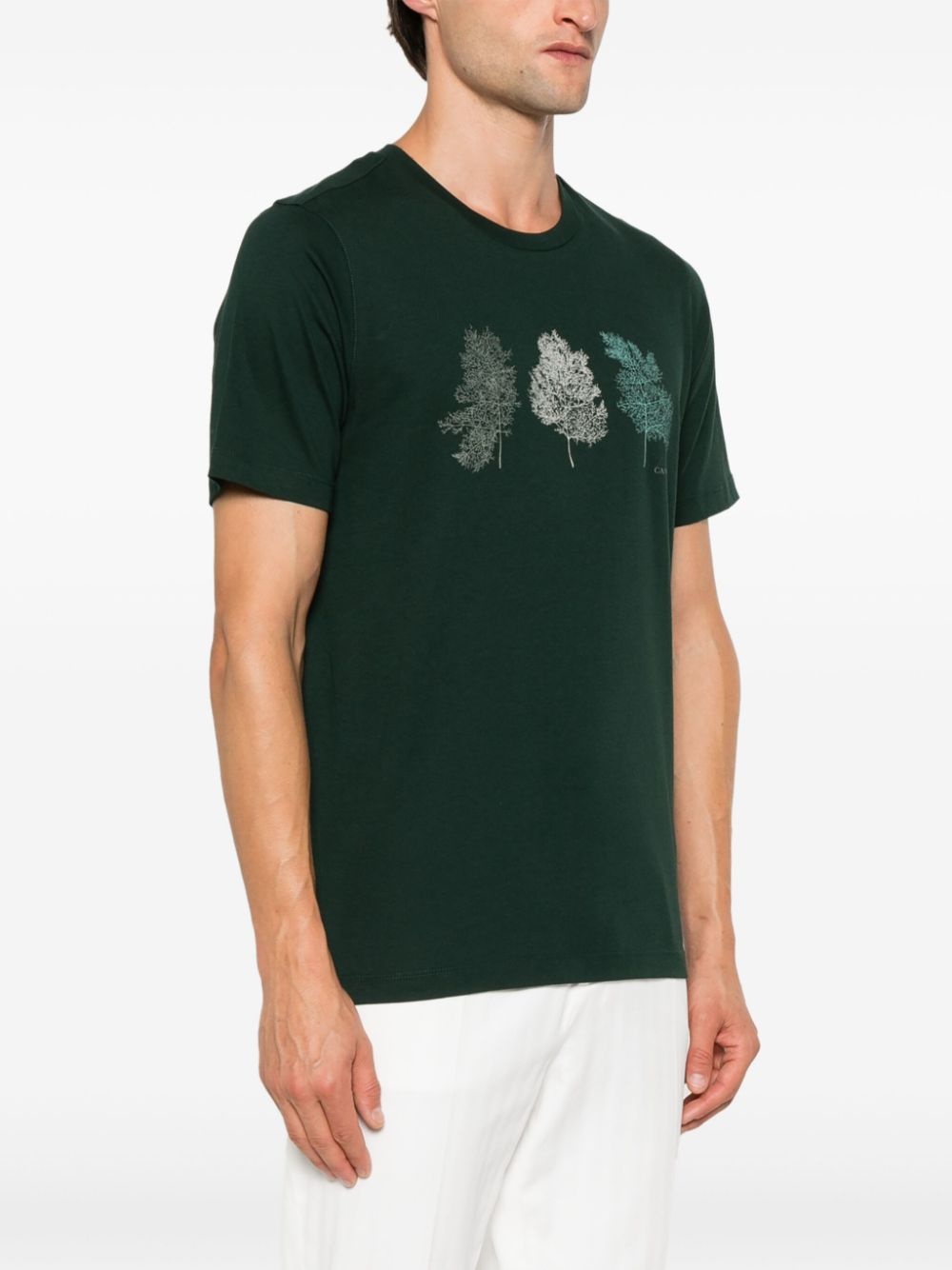 logo cotton T-shirt - 3