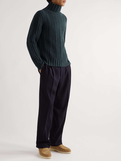 Loro Piana Ribbed Baby Cashmere Rollneck Sweater outlook