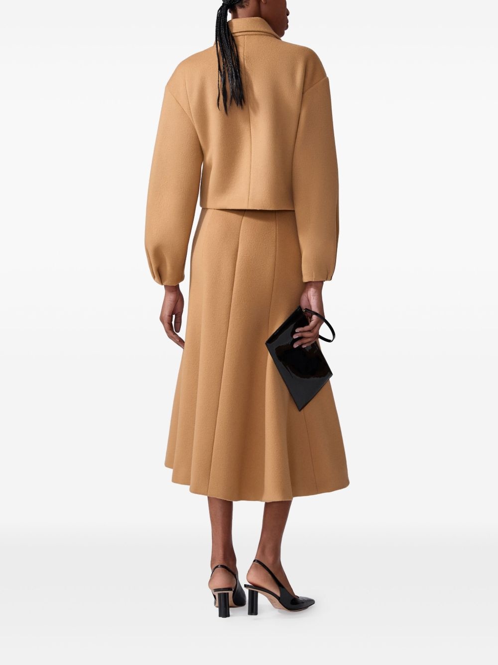 cropped wool jacket - 3