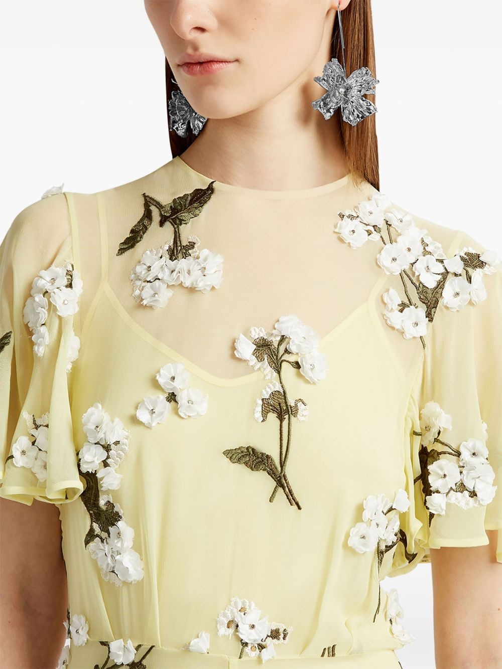 short-sleeve midi dress - 5
