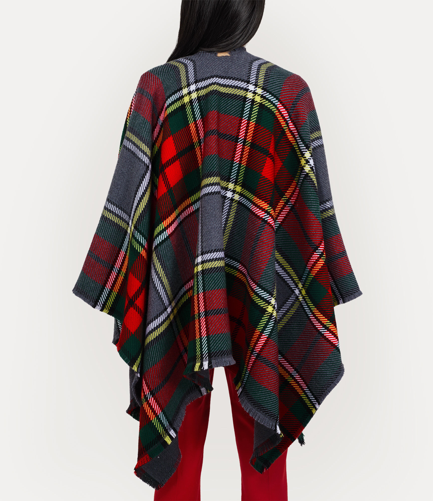 TARTAN PONCHO - 4