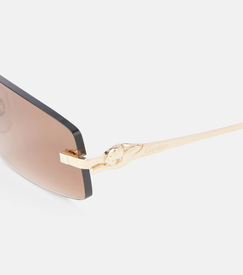 Cartier Panthère De Cartier rectangular sunglasses outlook