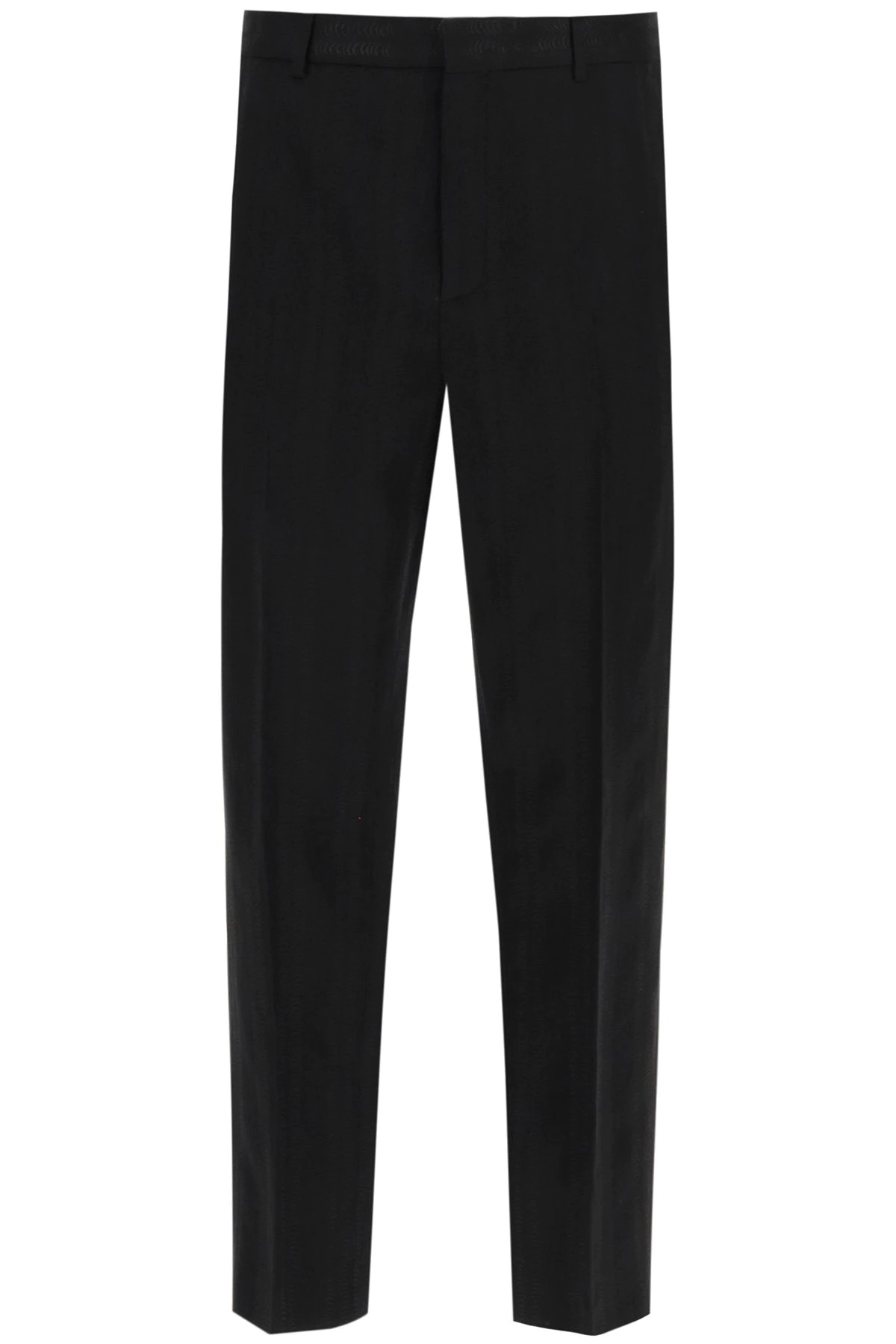 EMBROIDERED STRAIGHT LEG TROUSERS - 1