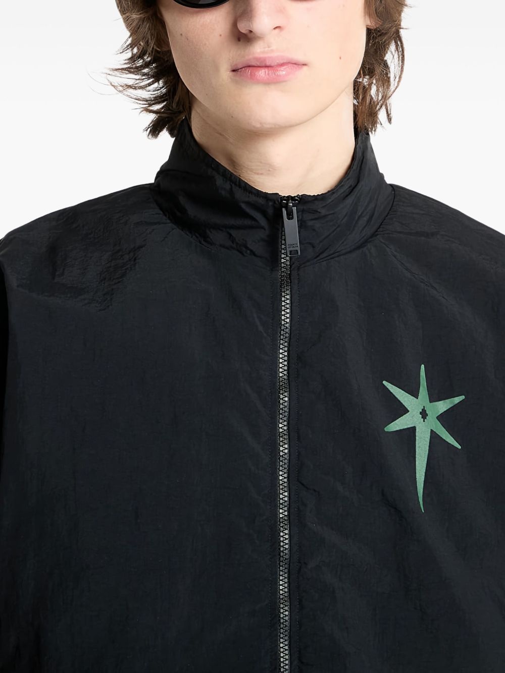 Star-print bomber jacket - 5