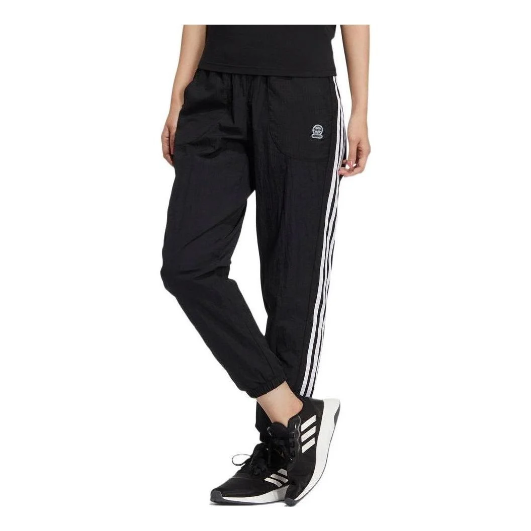 (WMNS) adidas Neo 3-Stripes Woven E 78 Pants 'Black' HF7283 - 1