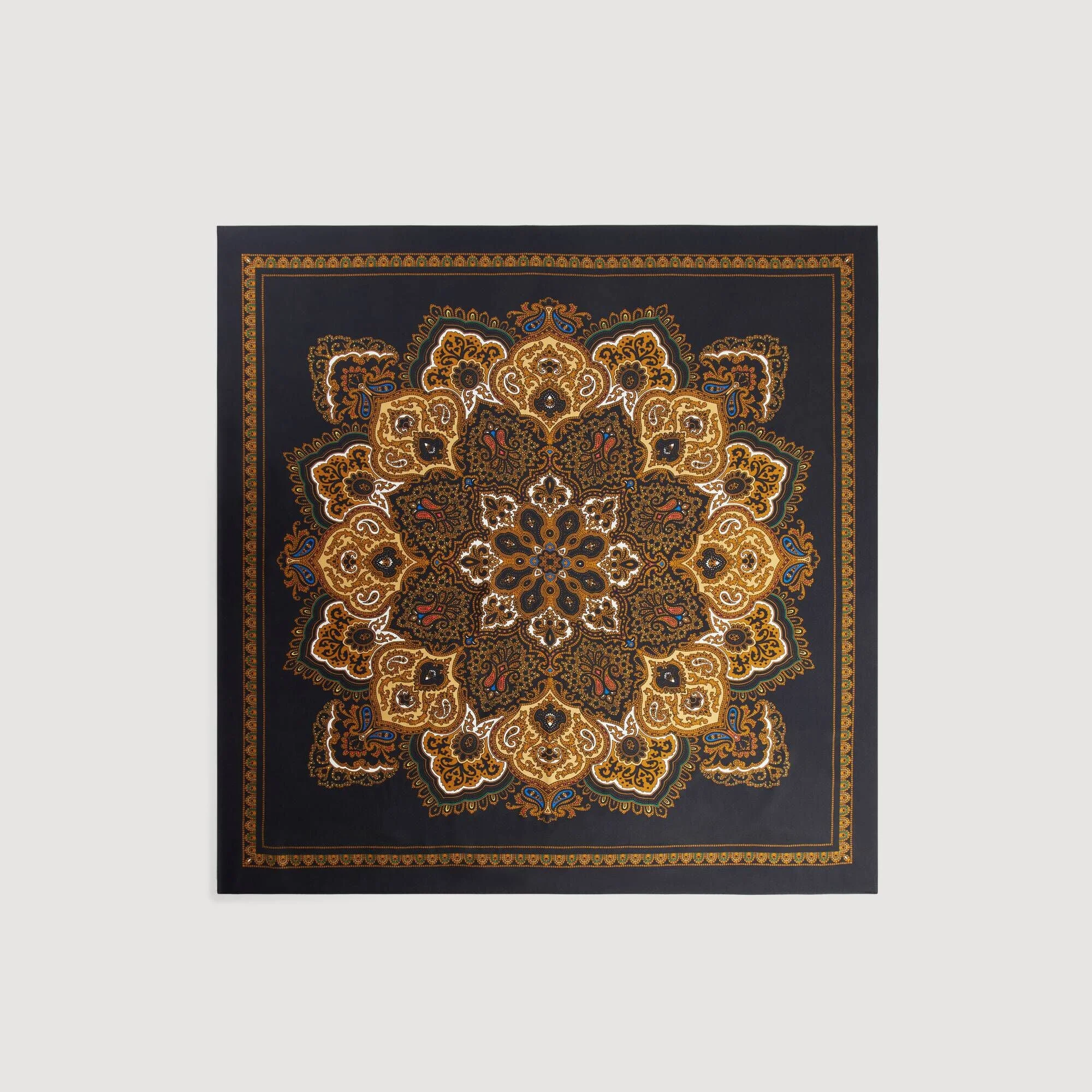 SILK BANDANA PRINT SCARF - 1