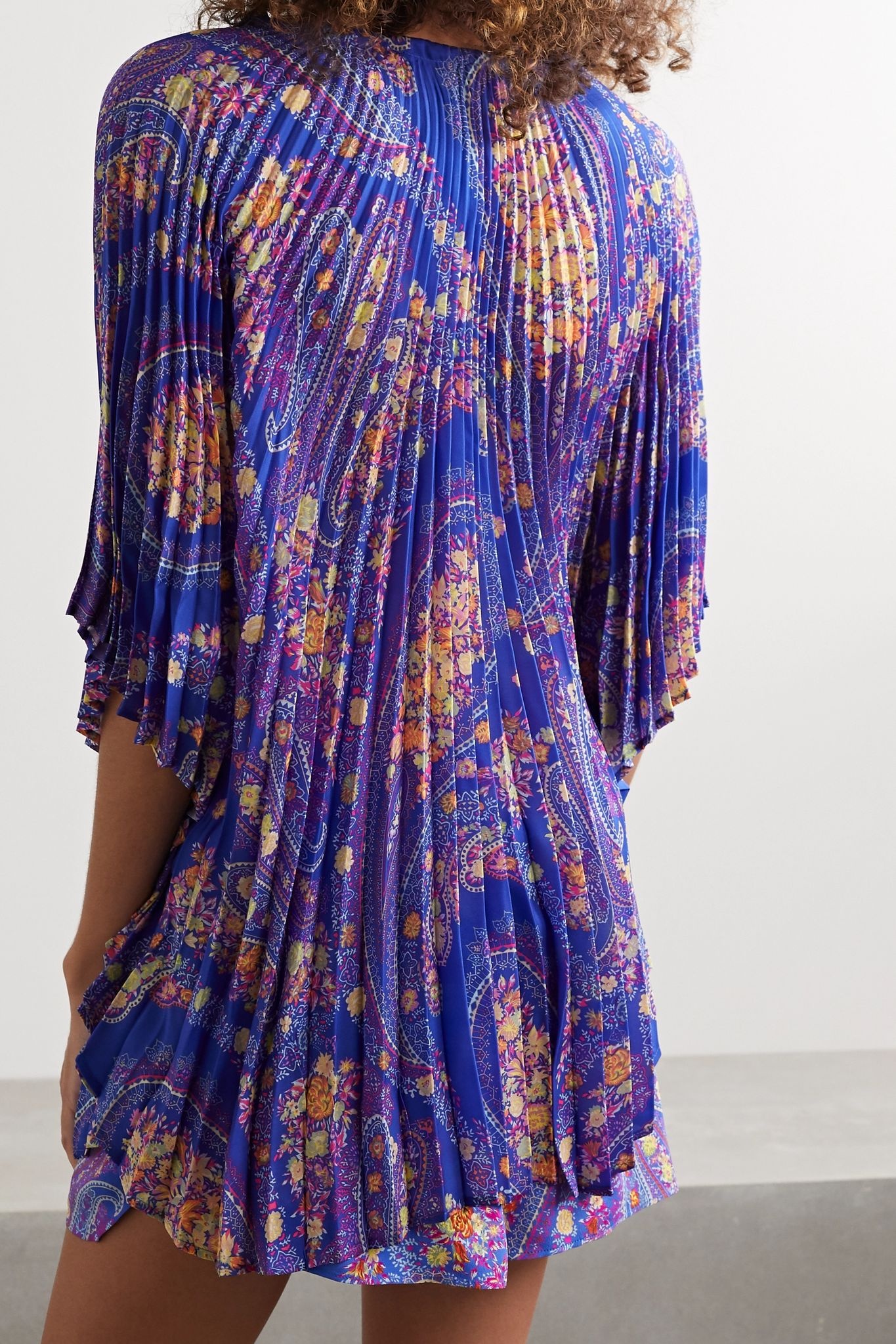 Rodin pleated printed georgette blouse - 3