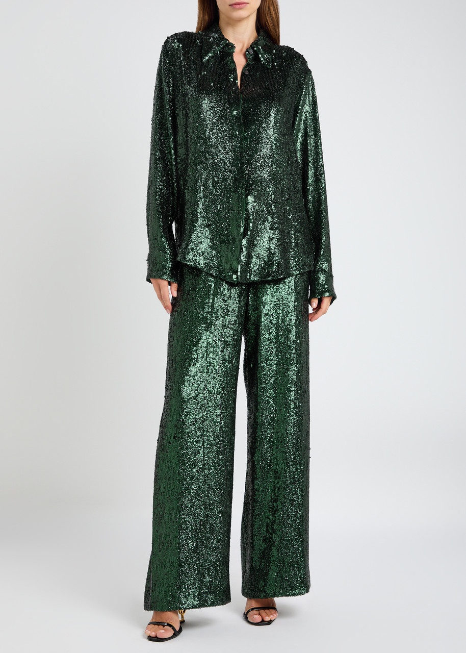 Dries Van Noten Chowy Sequin Shirt - 4