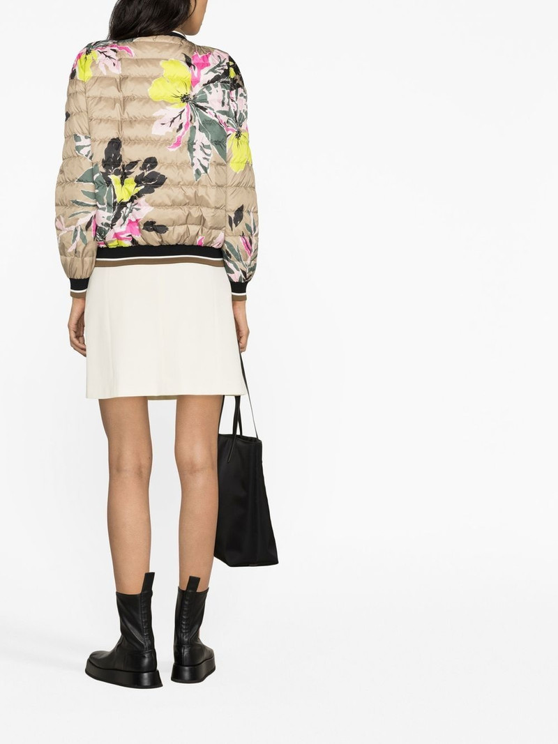 Beta Flower padded bomber jacket 4