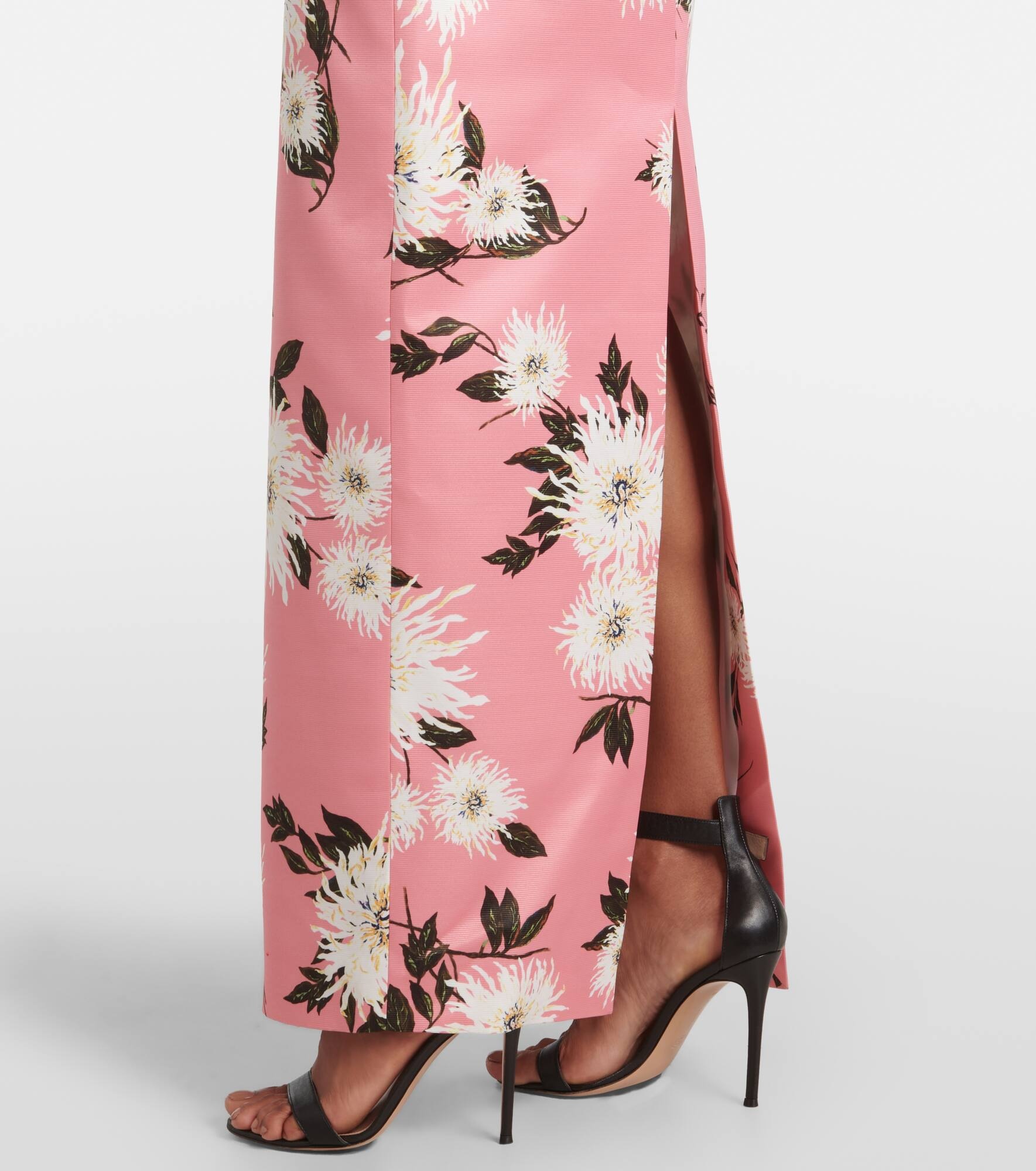 Emine floral taffeta faille gown - 5