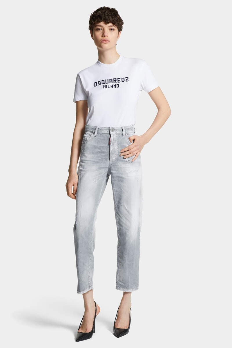 BRUSHED GREY WASH BOSTON JEANS - 3