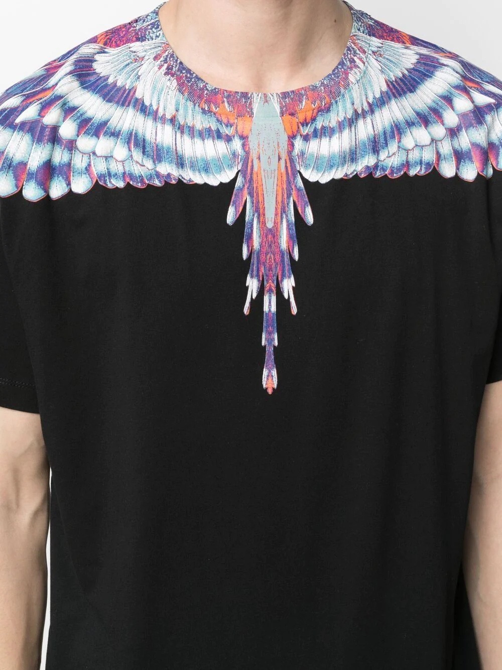 birds Wings print cotton T-shirt - 5