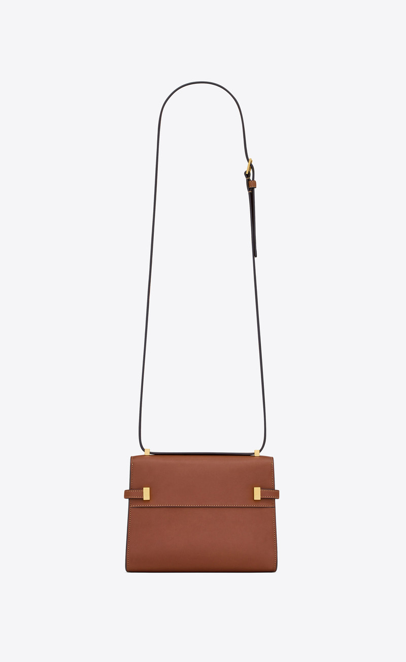 manhattan mini crossbody bag in aged vegetable-tanned leather 3