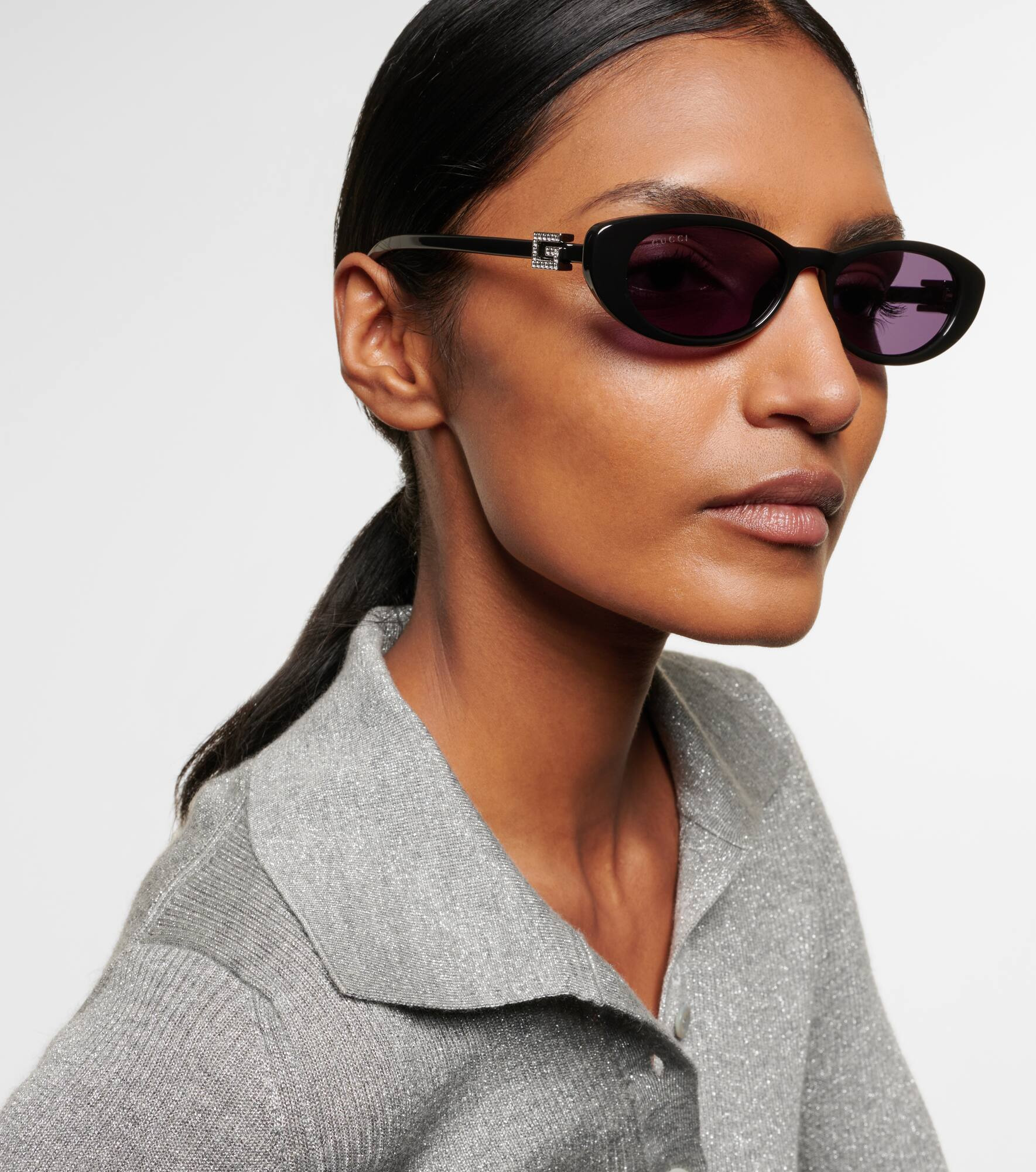 Embellished cat-eye sunglasses - 3