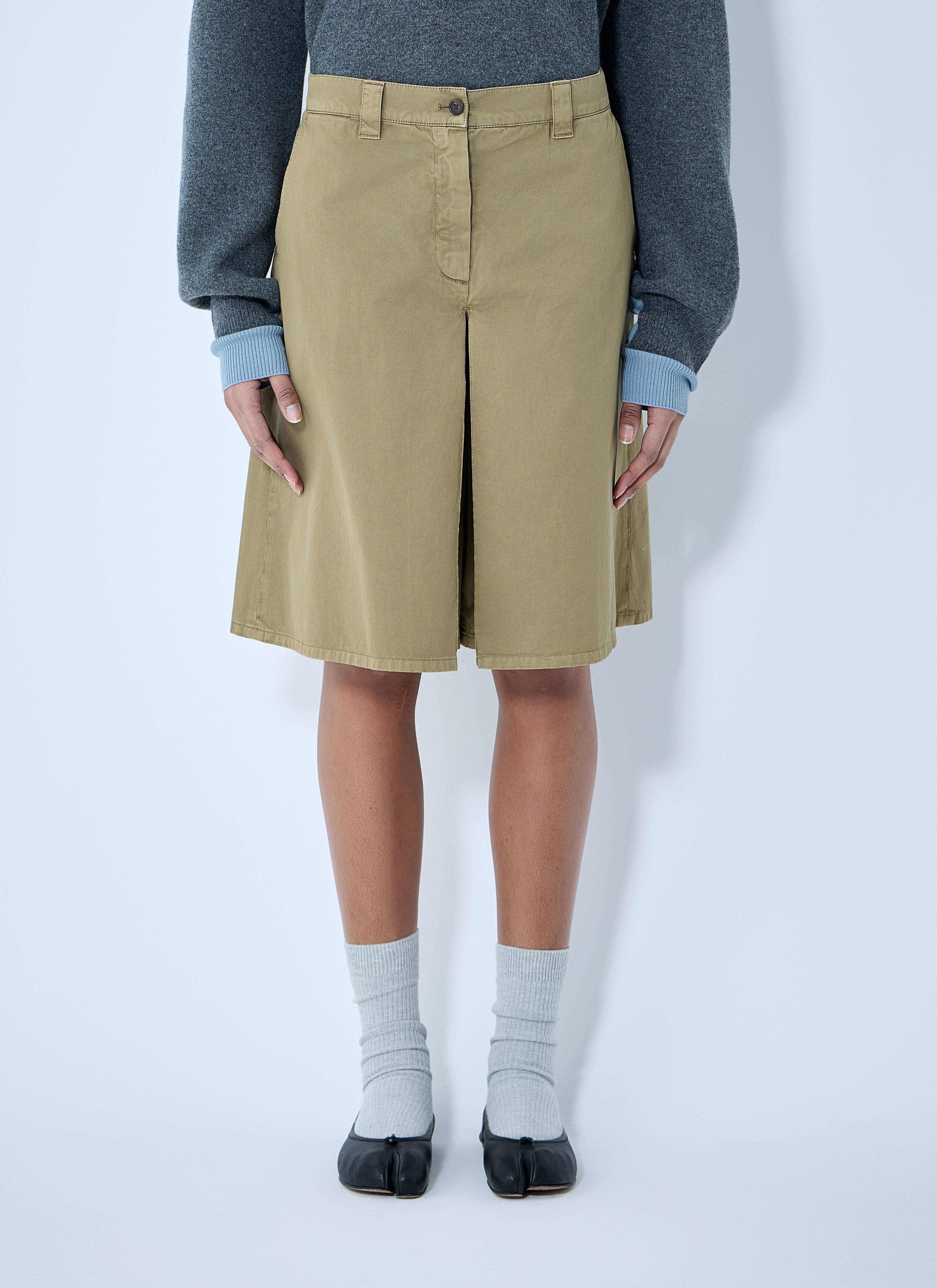 Miu Miu Women Garment-Dyed Skirt - 7