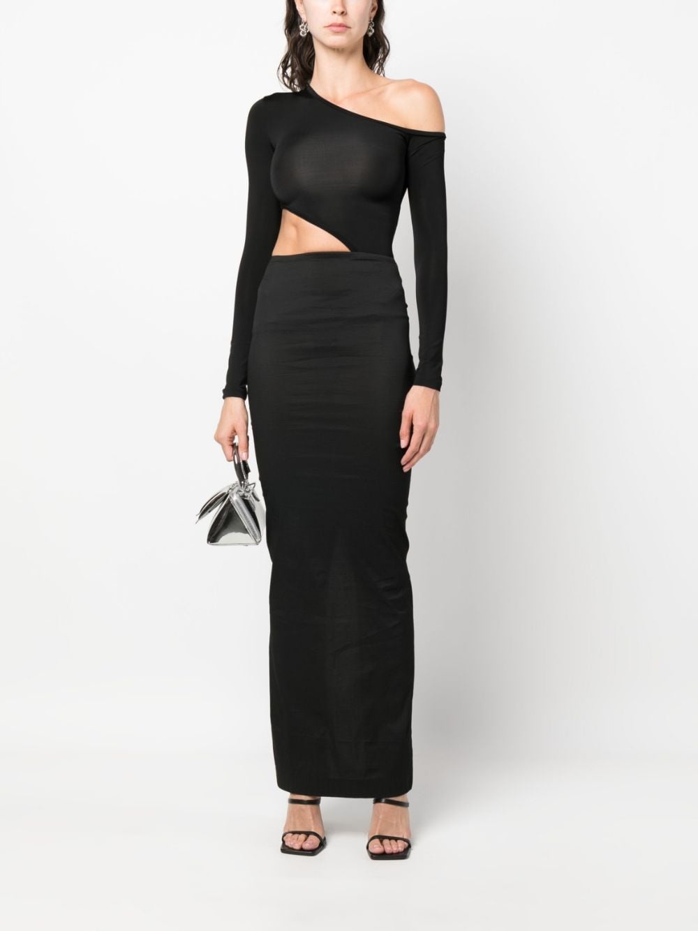 high-waisted pencil skirt - 2