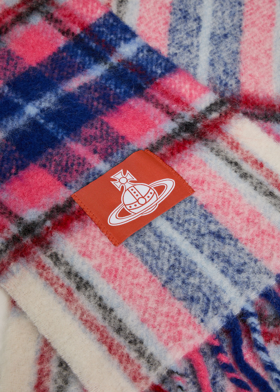 Vivienne Westwood Plaid Alpaca-blend Scarf - 3