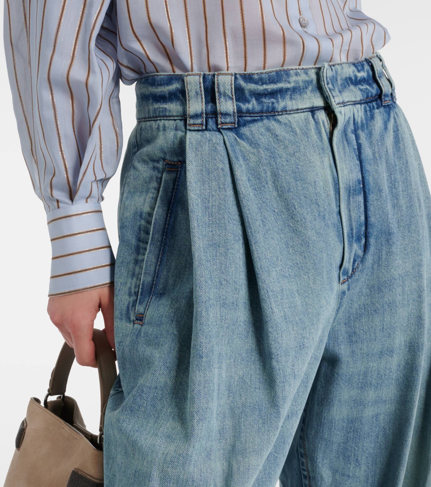High-rise wide-leg jeans - 4