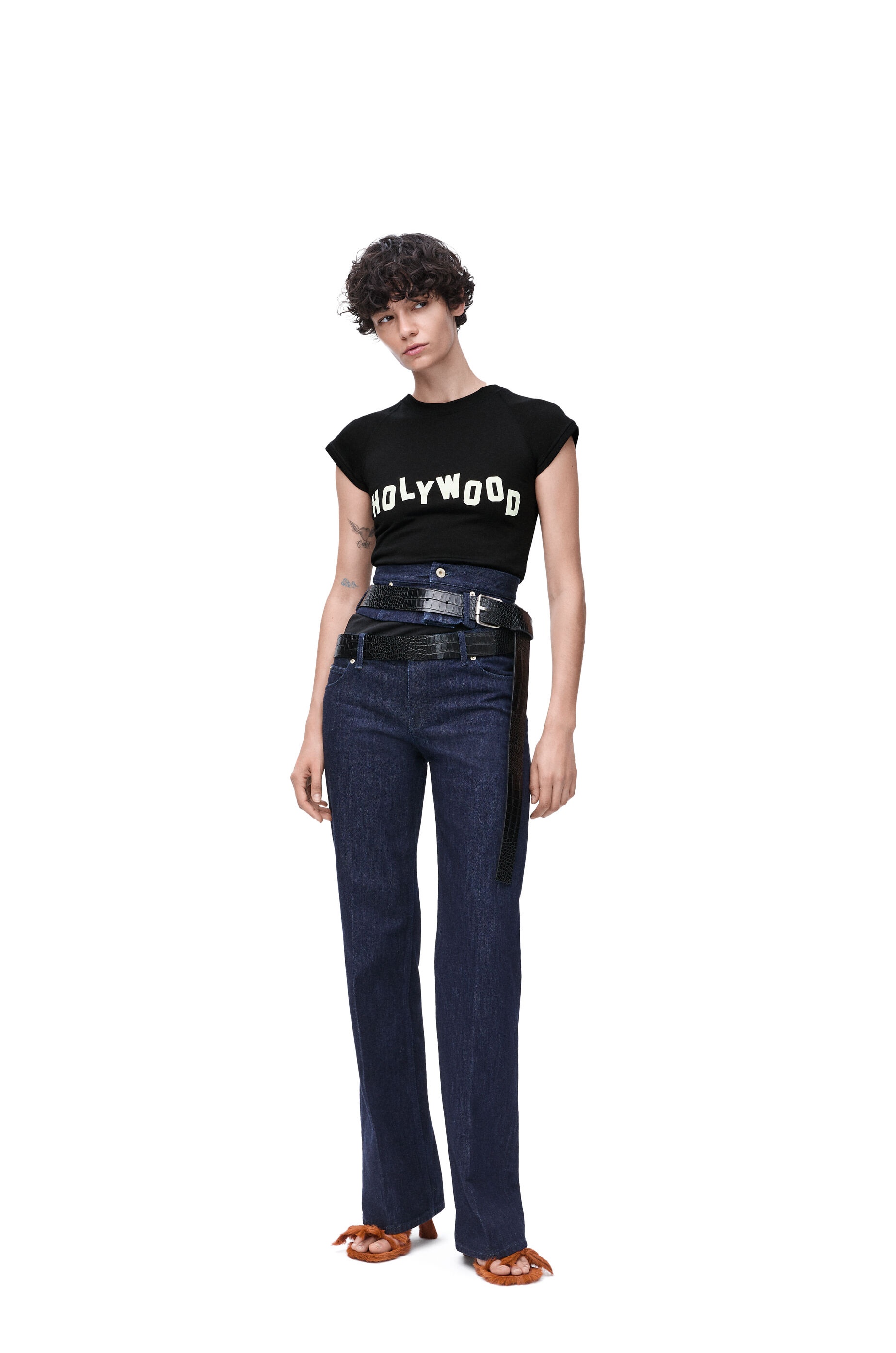Small fit T-shirt in cotton and viscose - 2