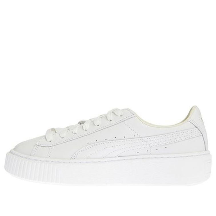 (WMNS) PUMA Basket Platform Core 'White Gold' 364040-04 - 1