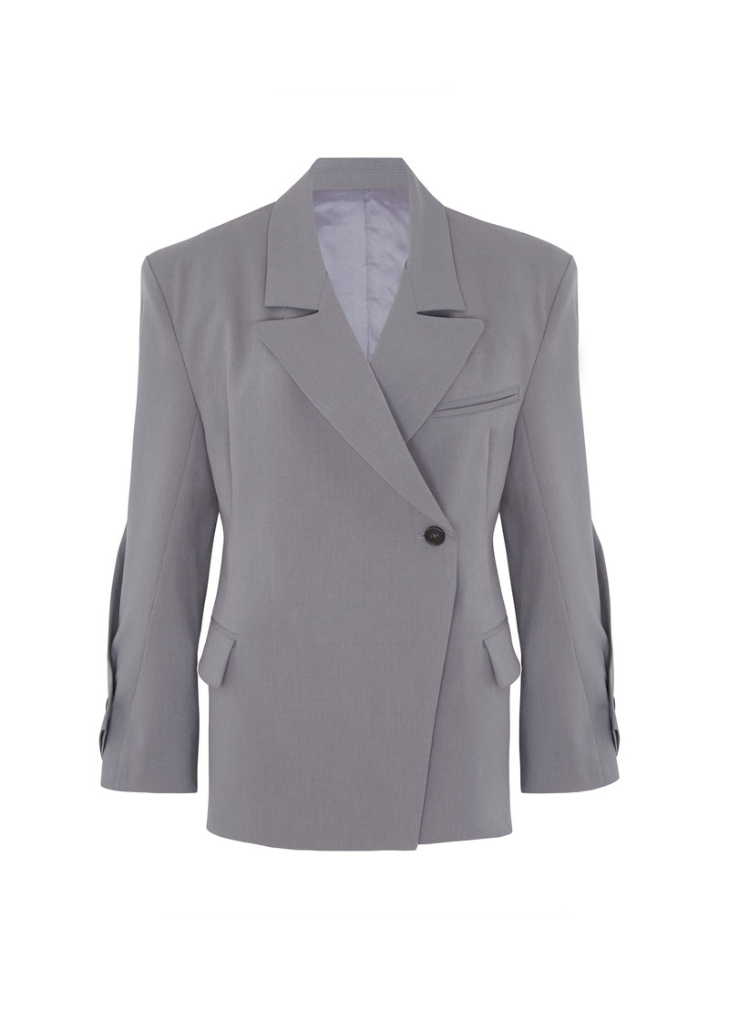 Pia Boxy Blazer - Grey 1