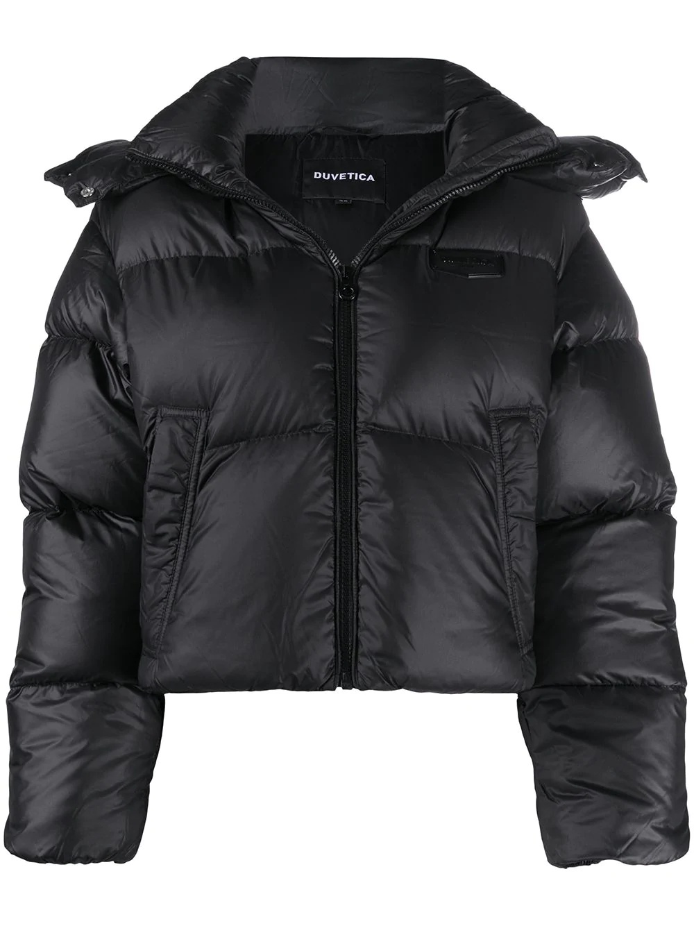 cropped puffer jacket - 1