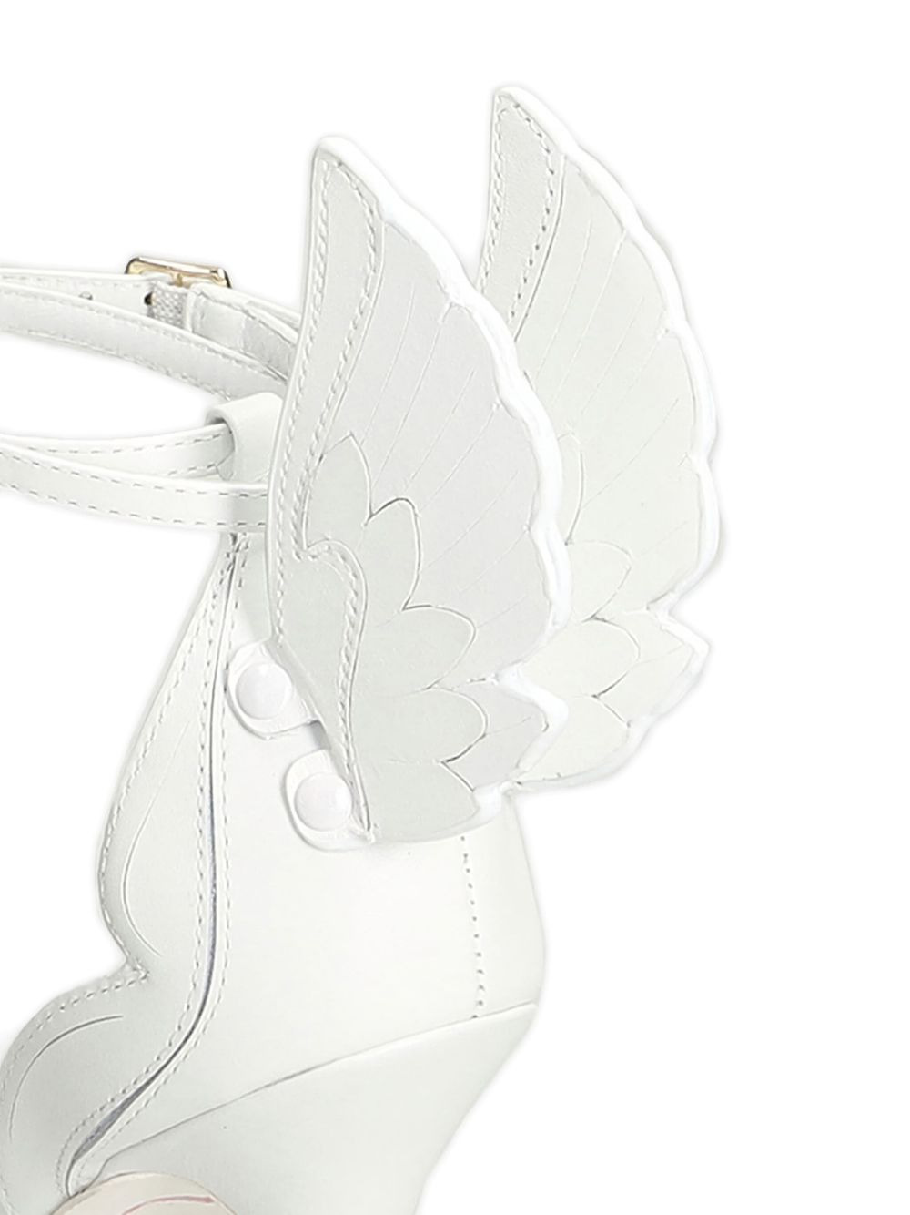 100mm Cherub wings-detail heeled sandals - 4