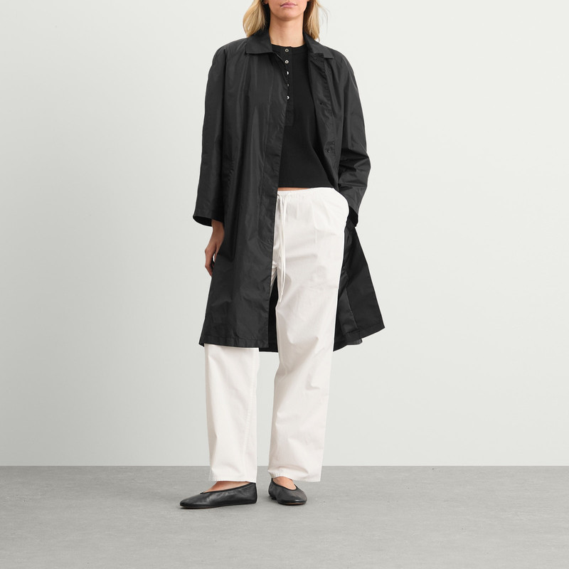NOTHING WRITTEN Nothing Written Urban Nylon Trench Coat outlook