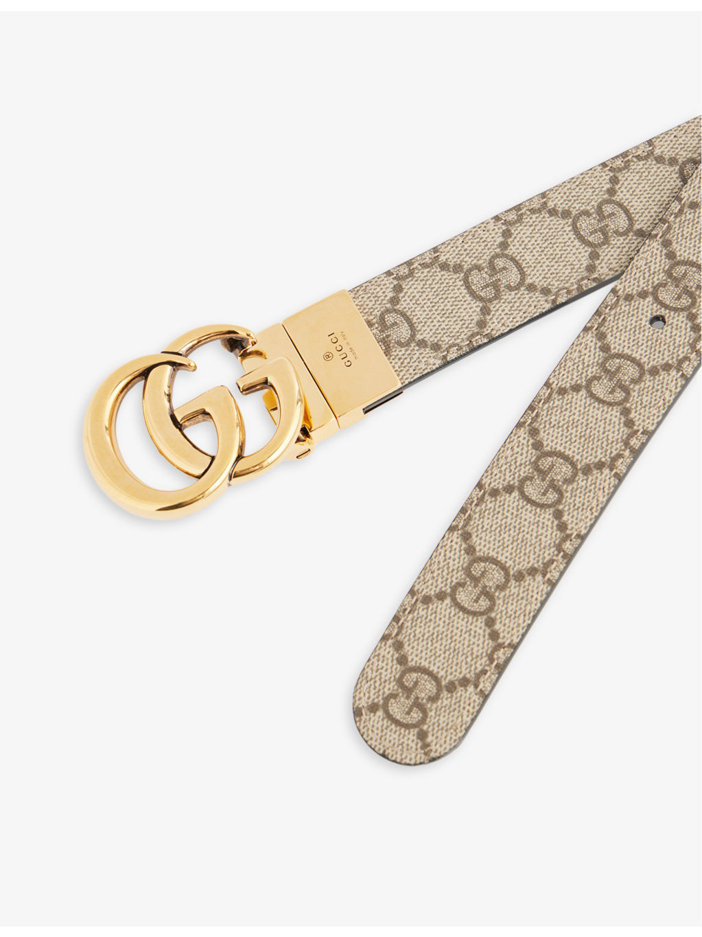 Double G reversible leather belt - 3