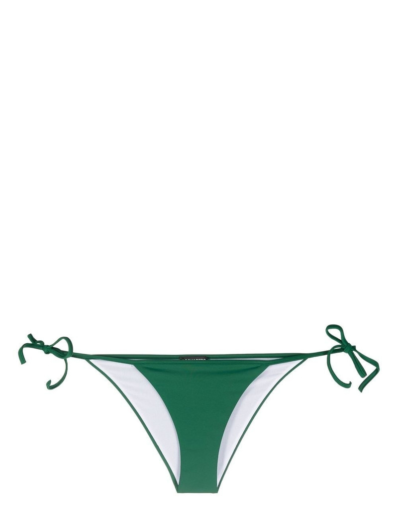 logo-print side-tie bikini bottoms 1