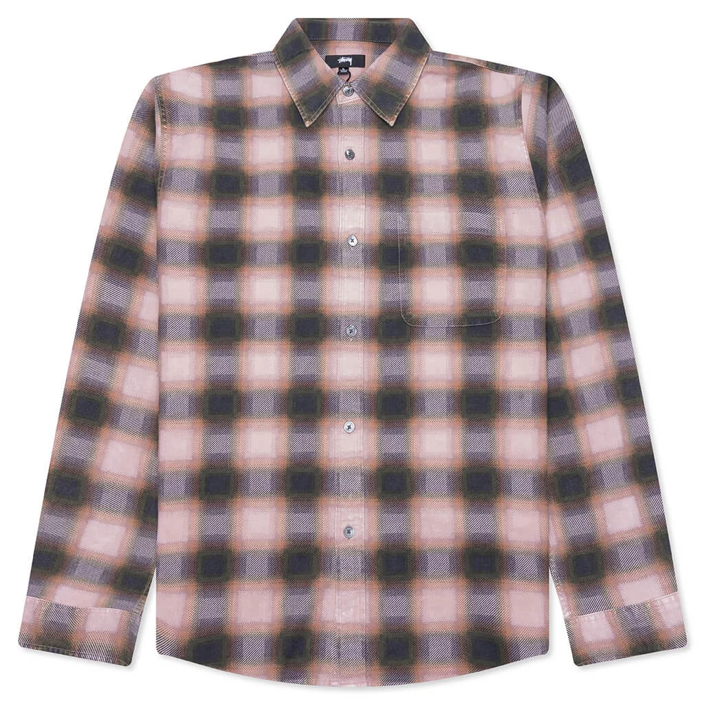 JUNE PLAID SHIRT - ROSE - 1