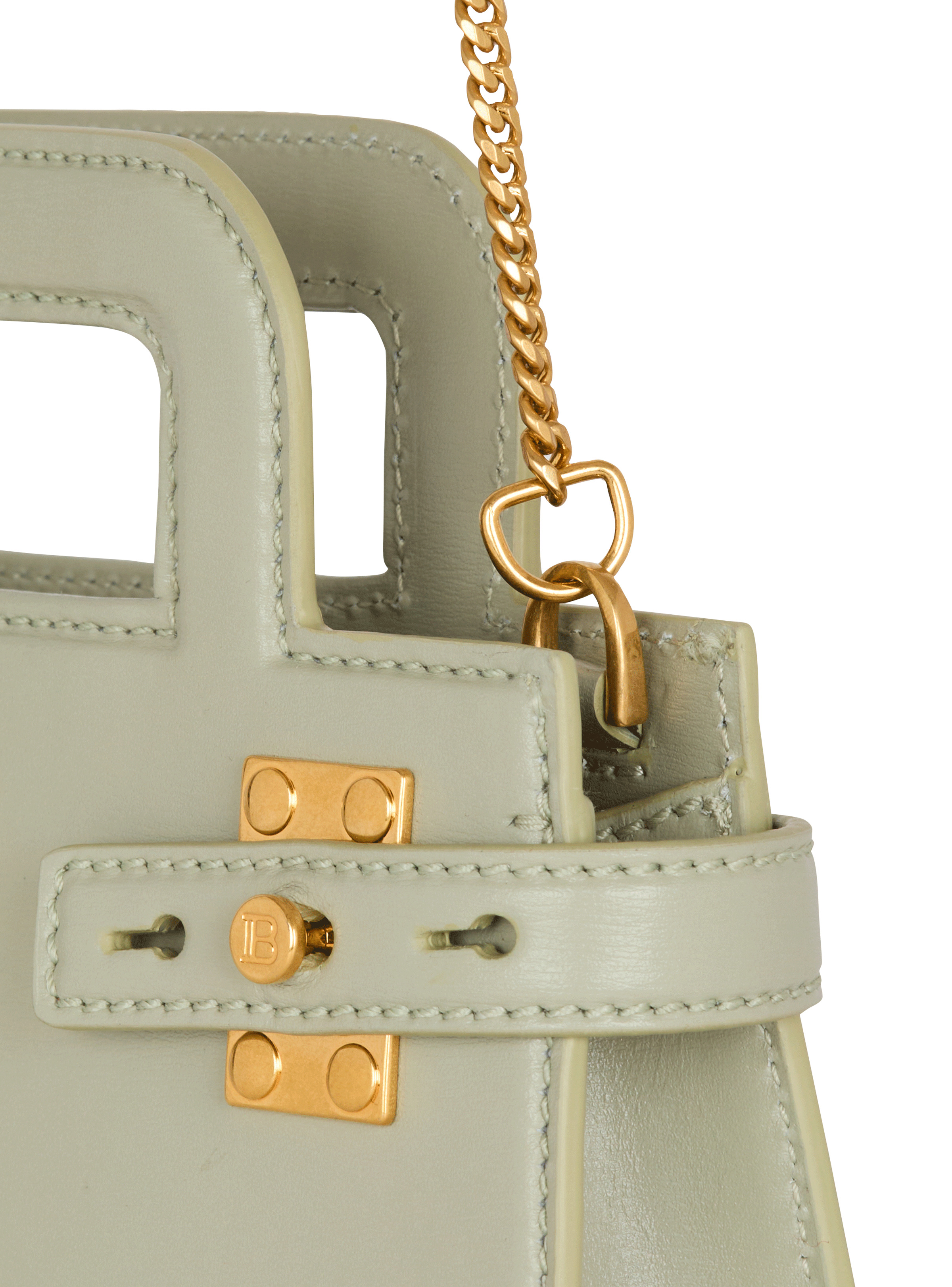 Small B-Buzz Top Handle bag in calfskin - 5