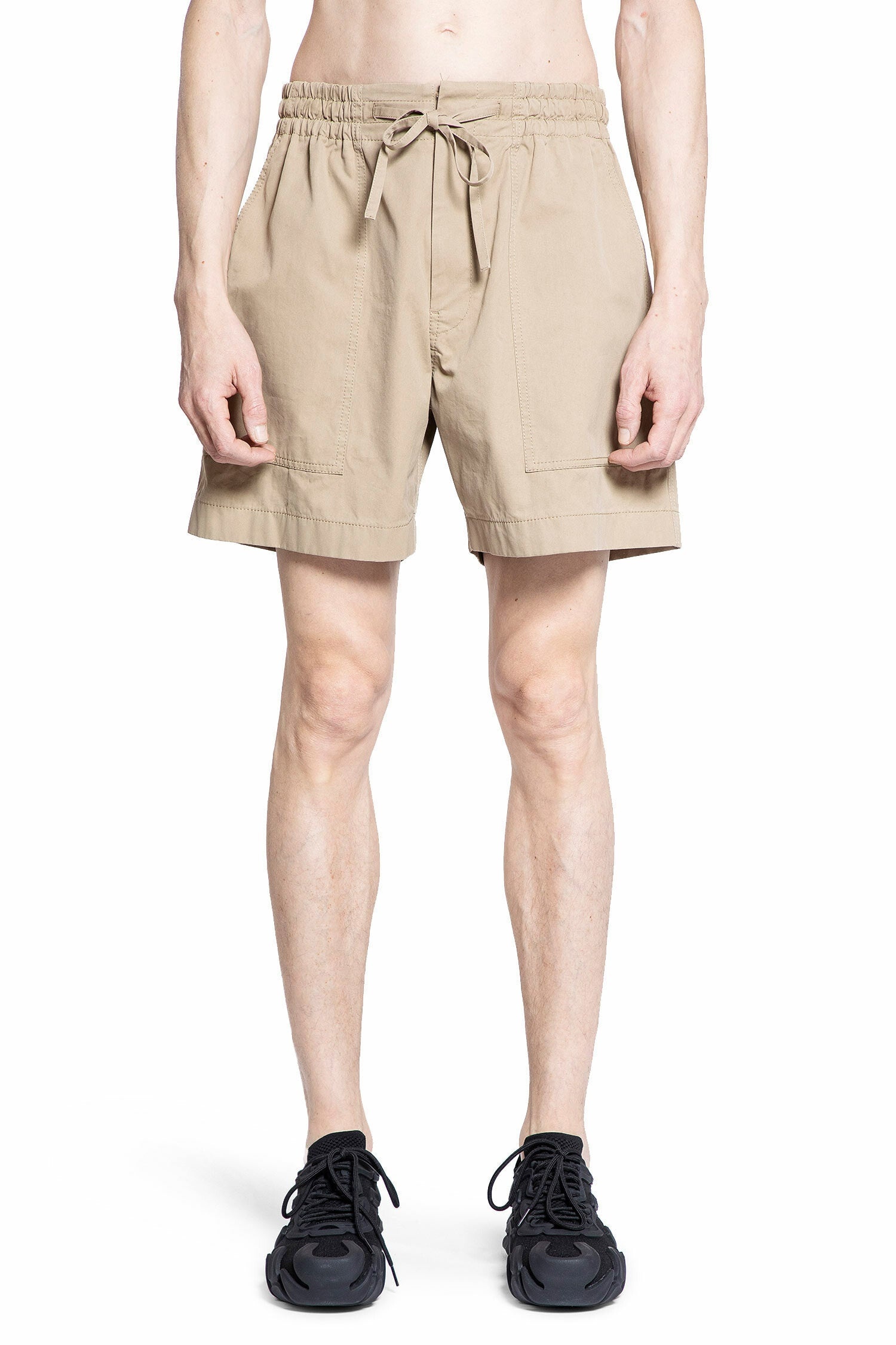 BOTTEGA VENETA MAN BEIGE SHORTS - 2