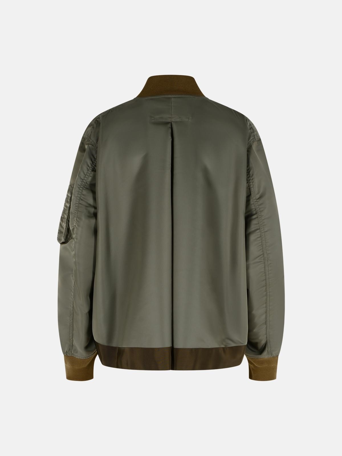 'TAUPE' NYLON BOMBER JACKET - 3