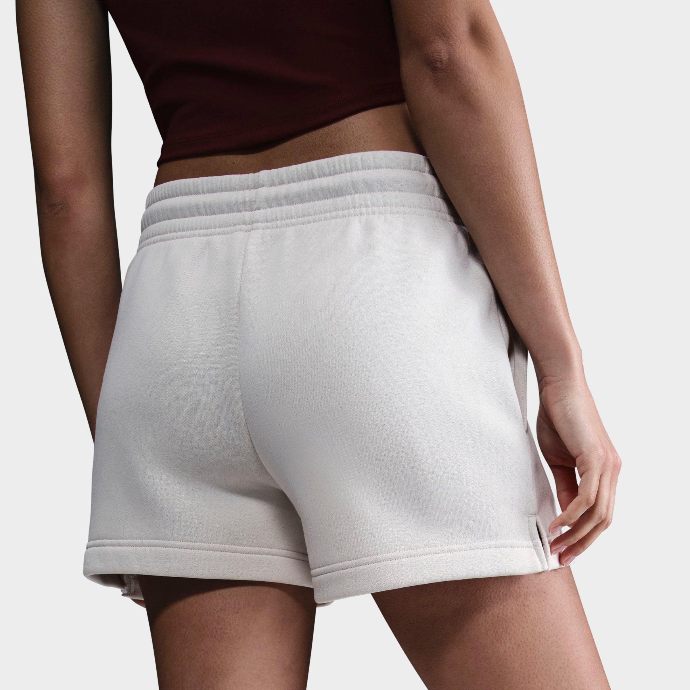 WOMEN'S NIKE SPORTSWEAR PHOENIX FLEECE MID-RISE 4" SHORTS - 4
