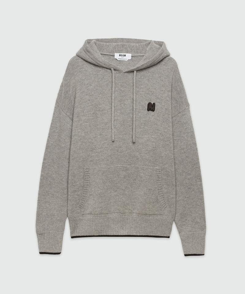 Blended cashmere sweater with "TheMwave" patch - 1