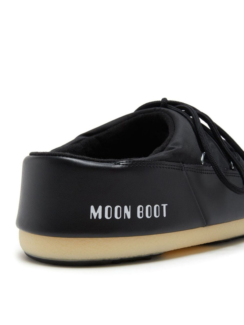 MOON BOOT logo-print lace-up mules outlook