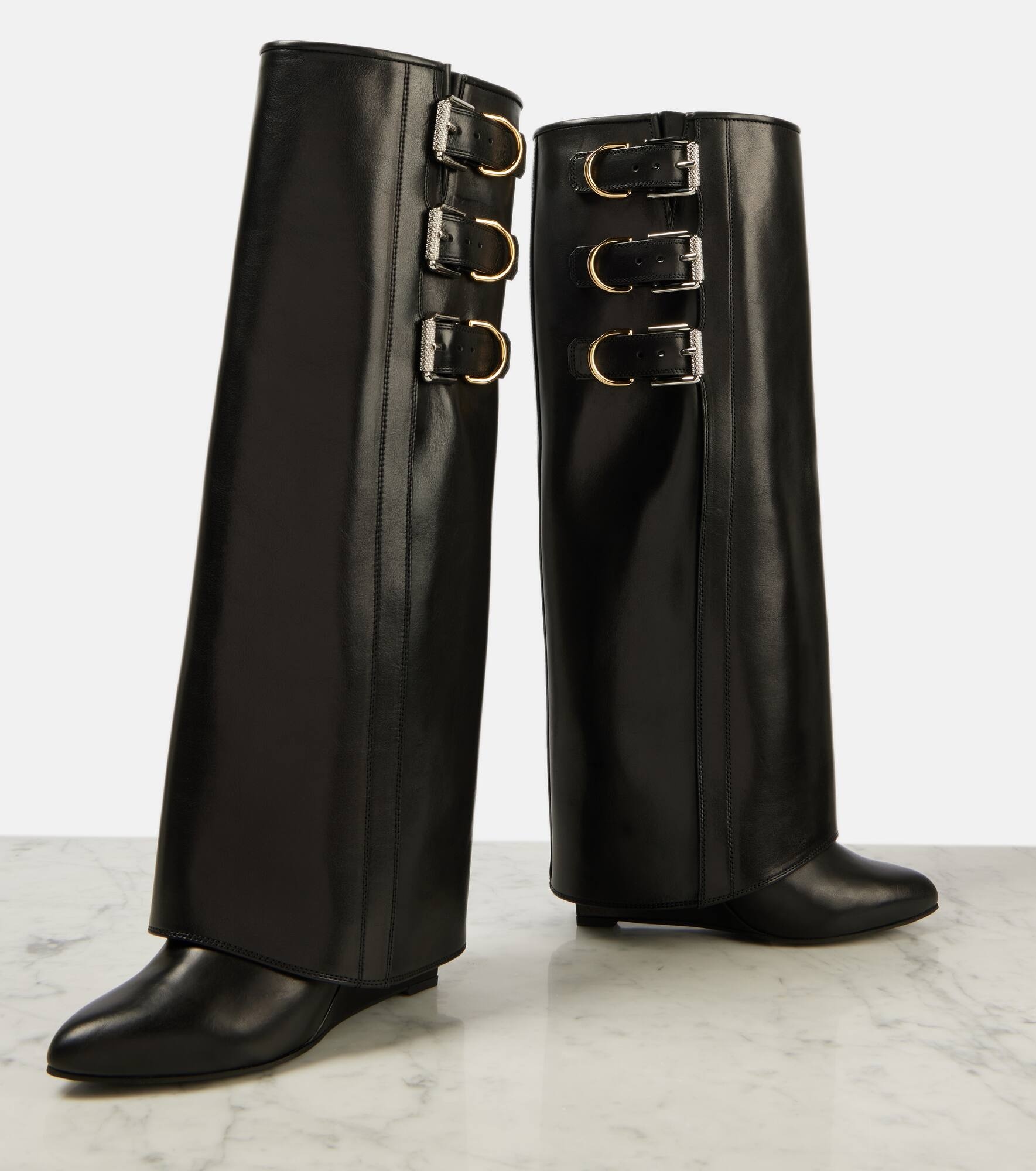 Givenchy embellished leather boots deals