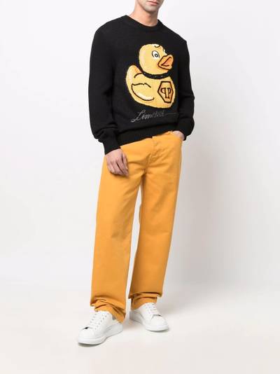 PHILIPP PLEIN embroidered-duck jumper outlook