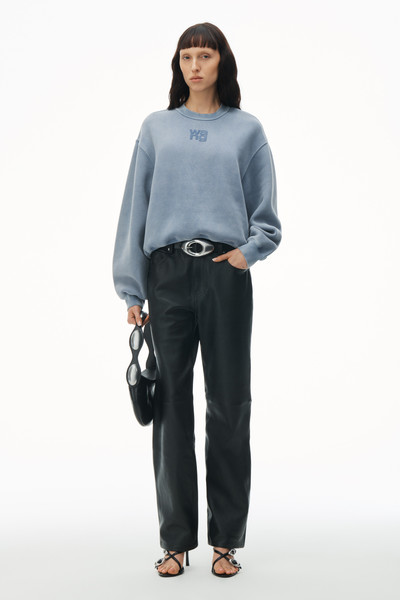 Alexander Wang puff logo sweatshirt in terry outlook