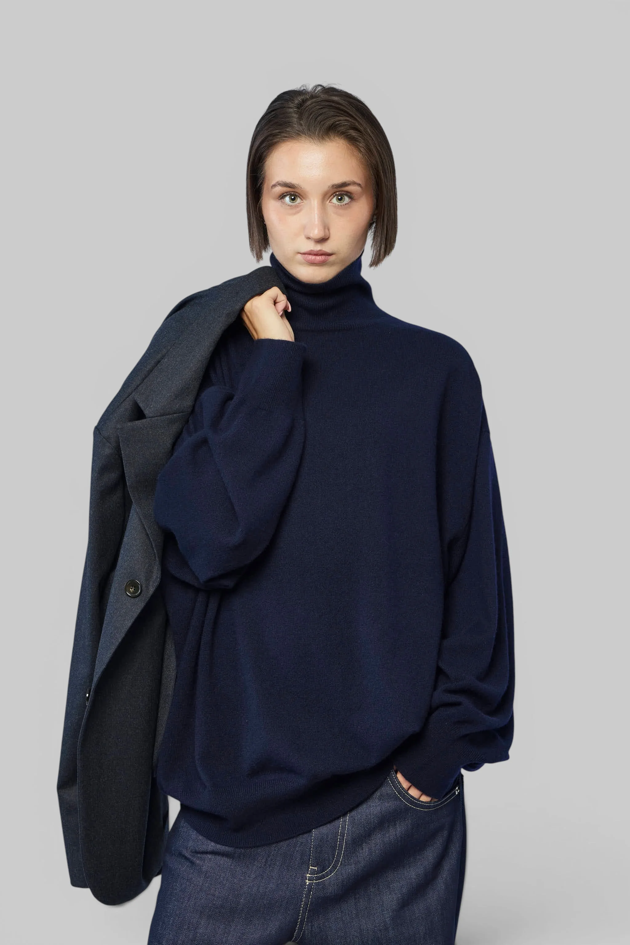 Pullover Long Sleeves High Neck - 1