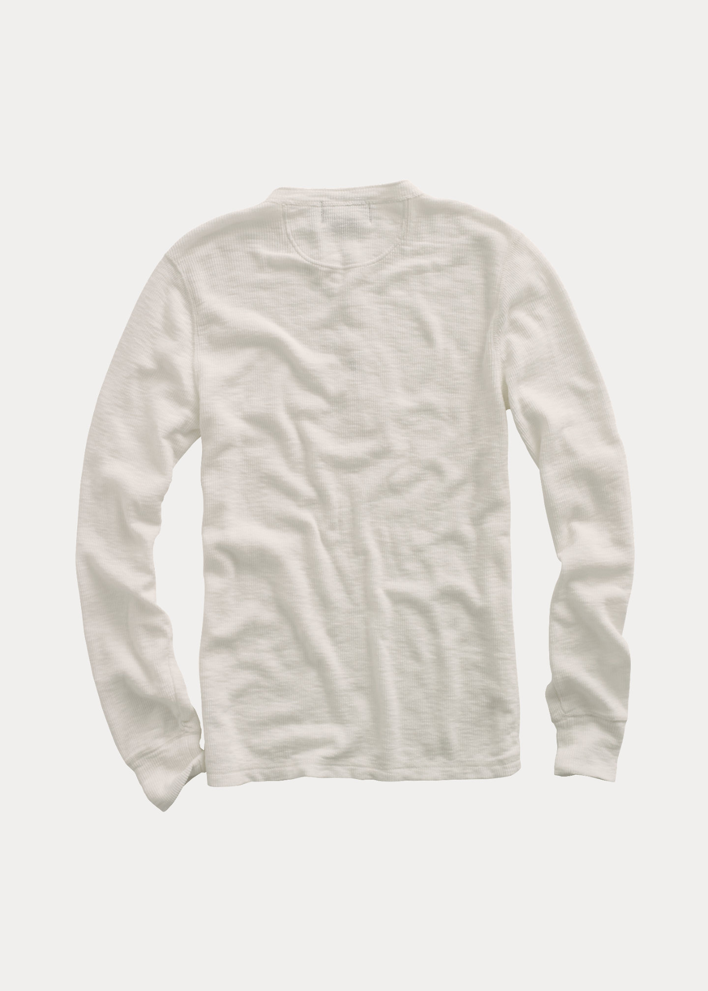 Waffle-Knit Henley Shirt - 2