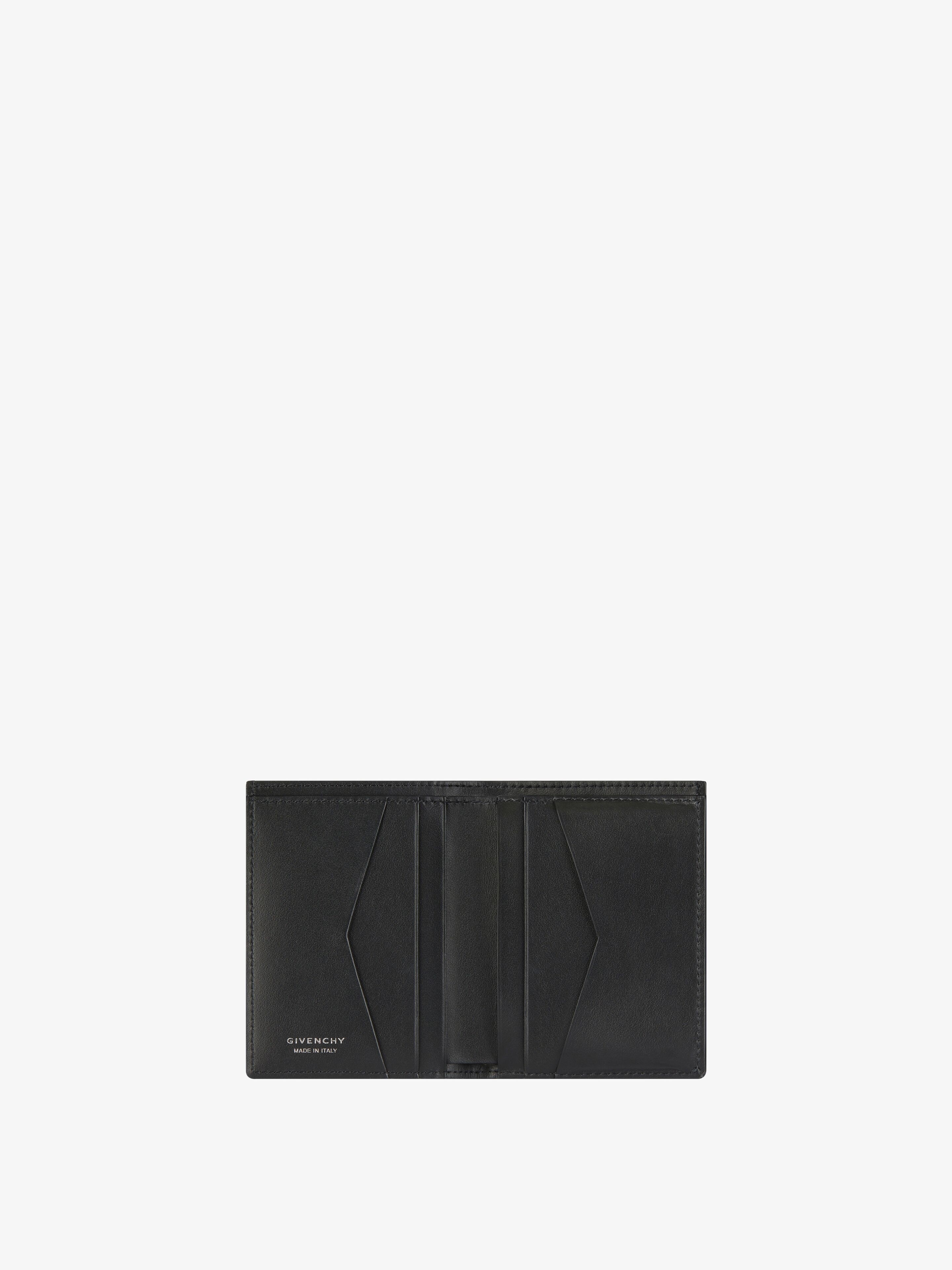 CARD HOLDER IN 4G COATED CANVAS AND LEATHER - 2