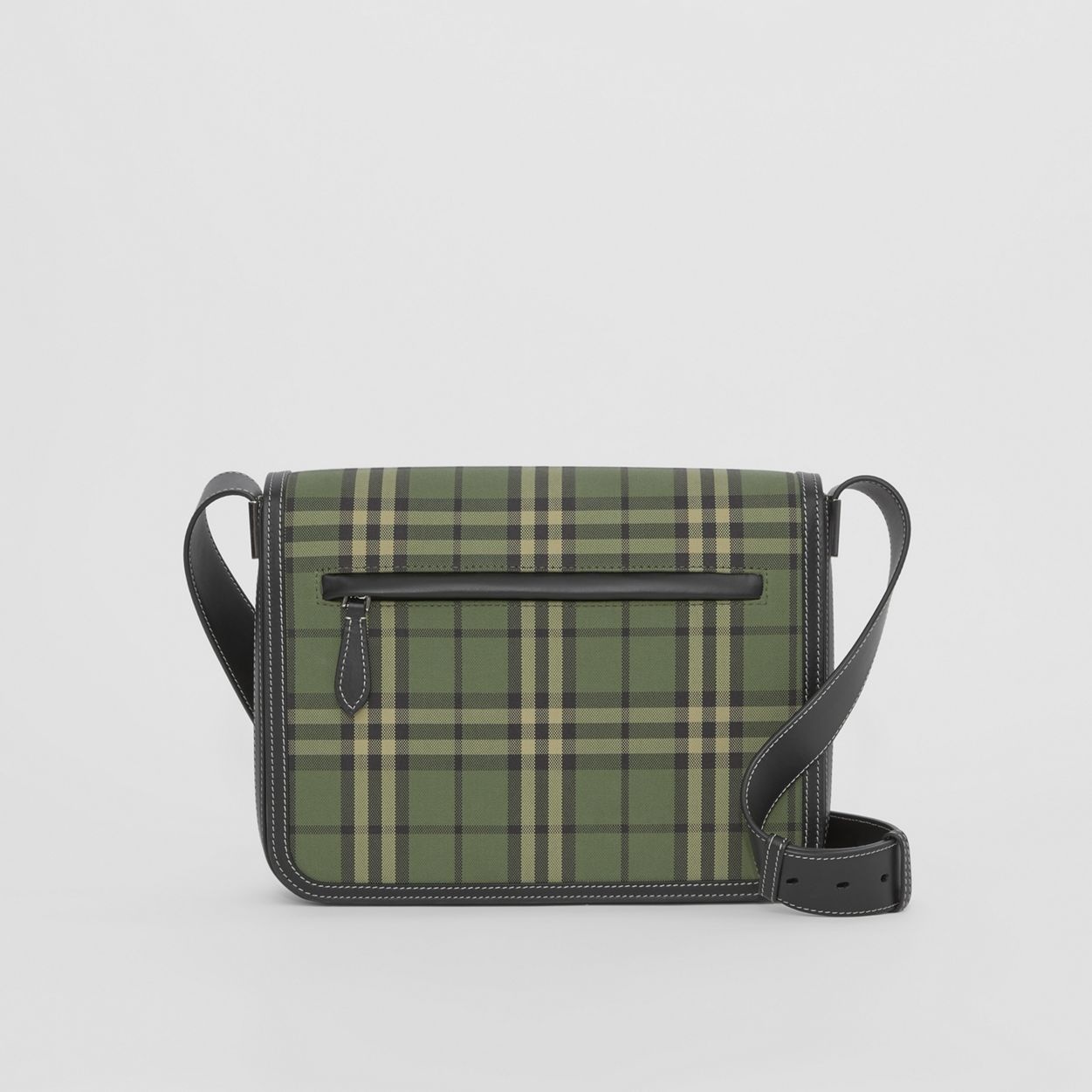 Small Check Cotton Messenger Bag - 1