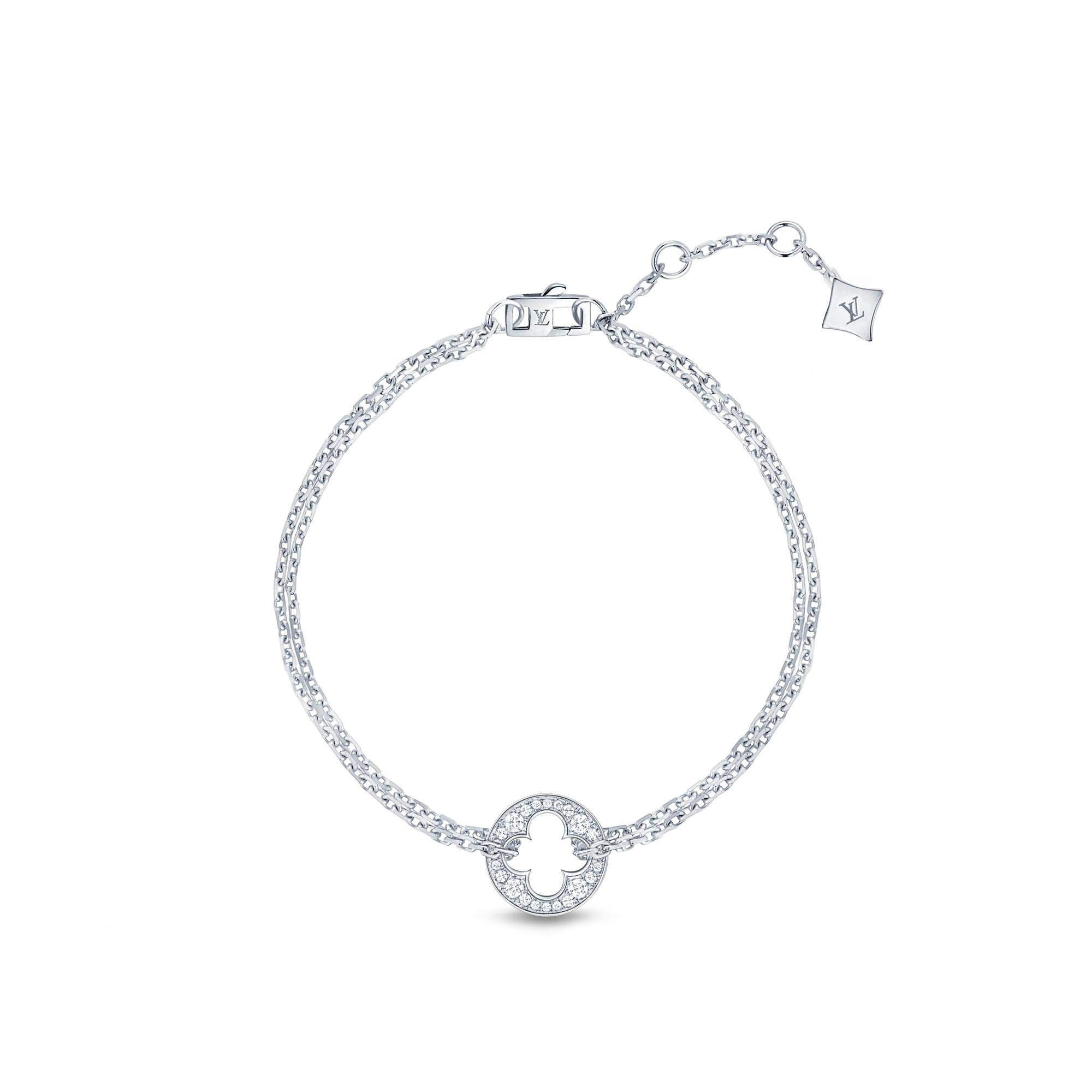 Empreinte Chain Bracelet, White Gold And Diamonds - 1