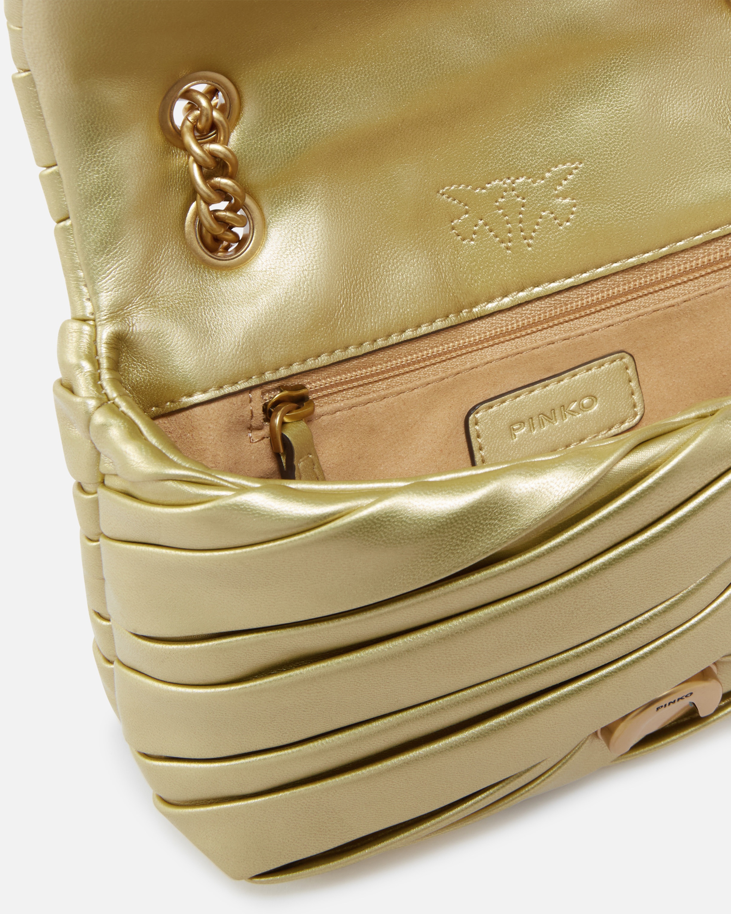 ELEGANT BABY LOVE BAG PUFF GOLDEN CROSSBODY BAG - 4