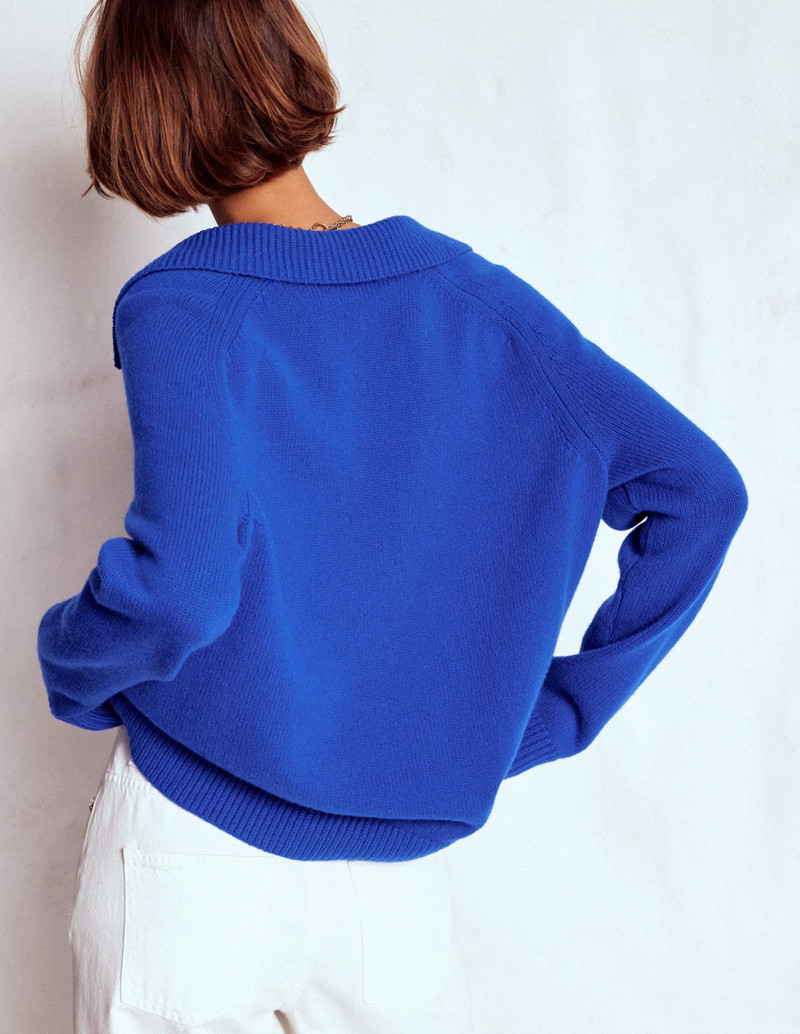 Marion Merino Henley Sweater-Blue Heron 5