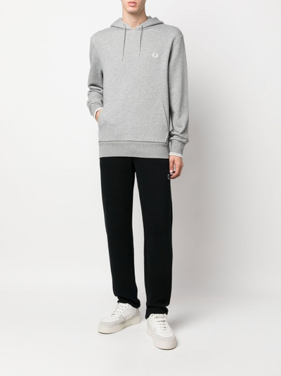 Fred Perry drawstring embroidered-logo hoodie outlook