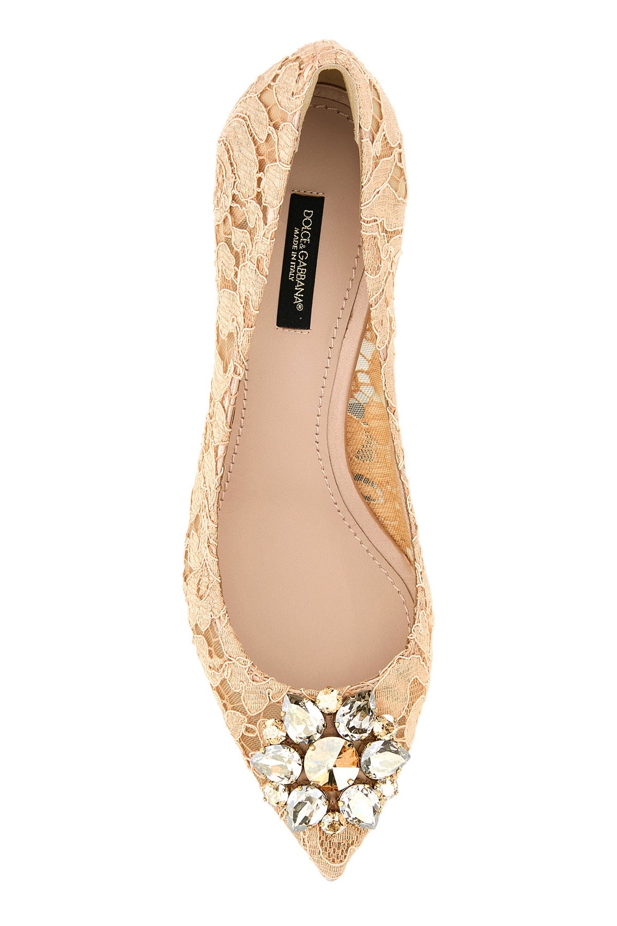 Skin pink lace pumps - 4
